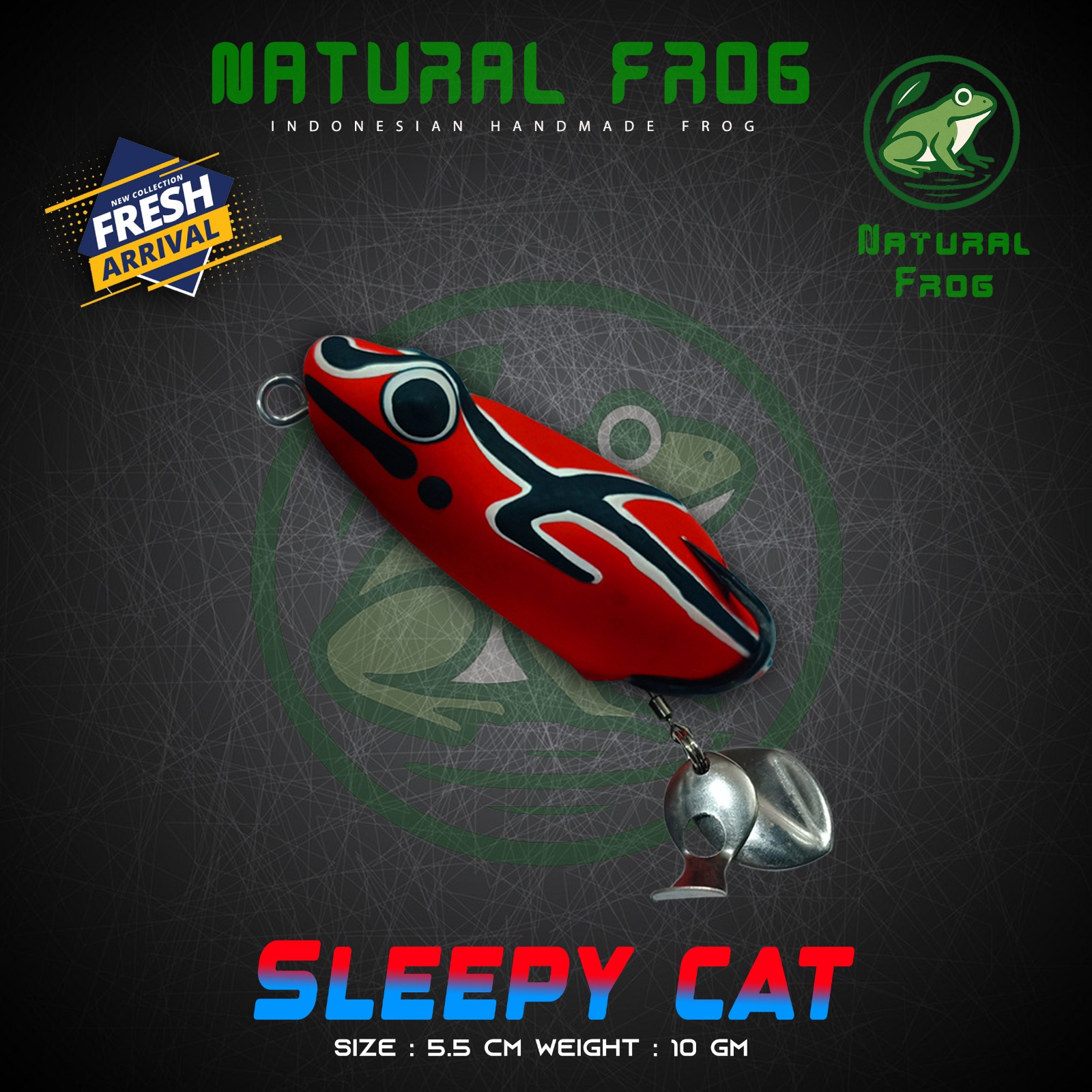 Natural Sleepy Cat Frog