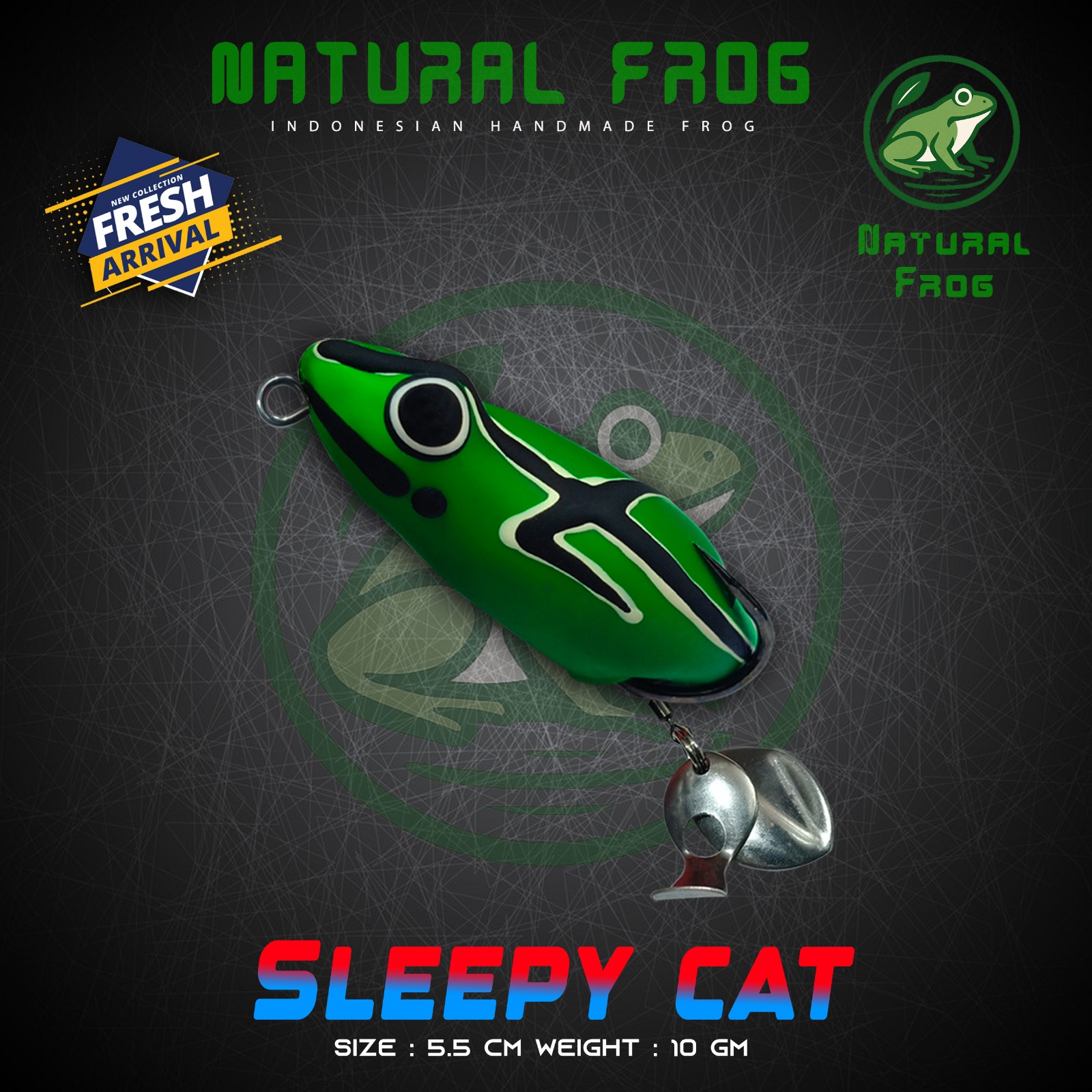 Natural Sleepy Cat Frog