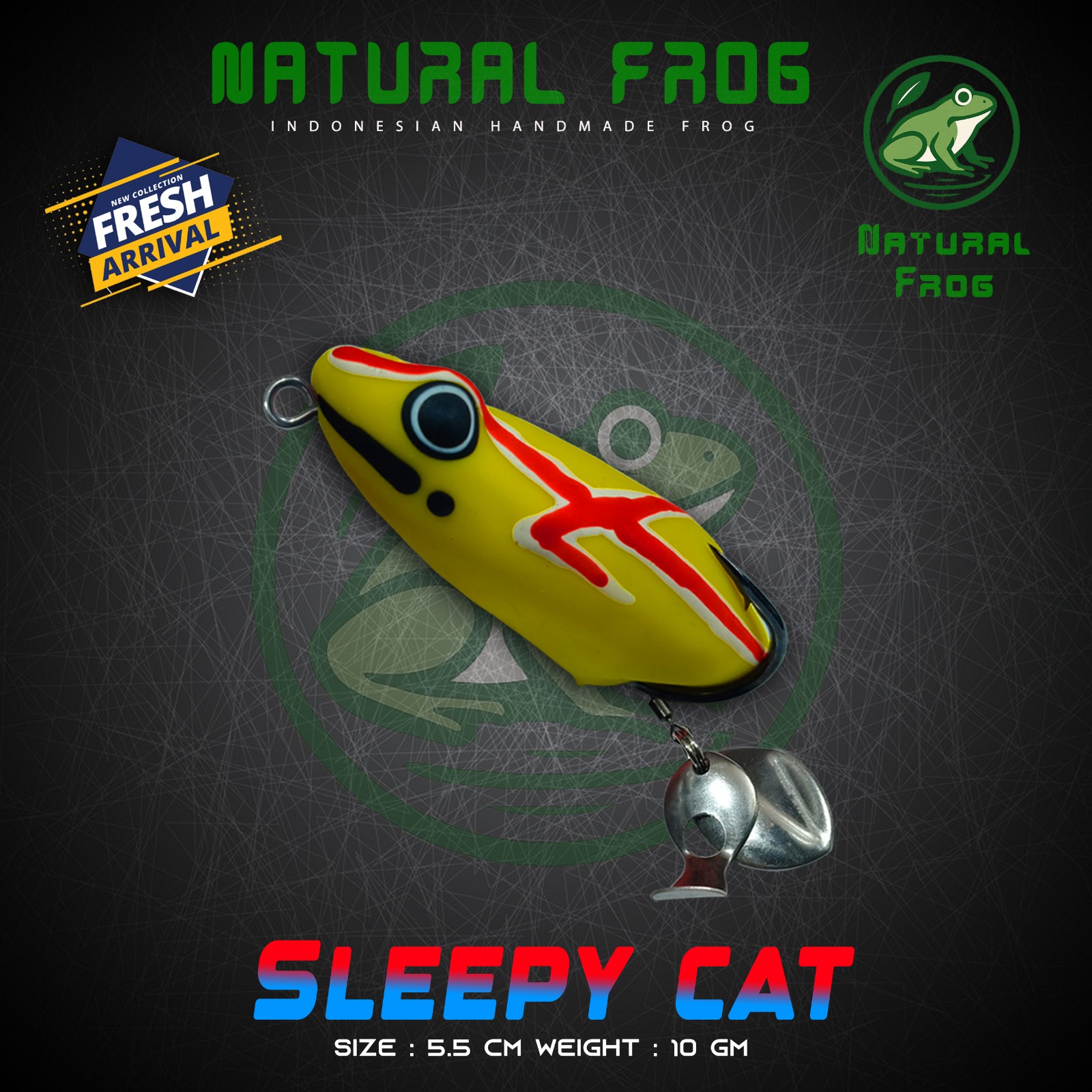 Natural Sleepy Cat Frog