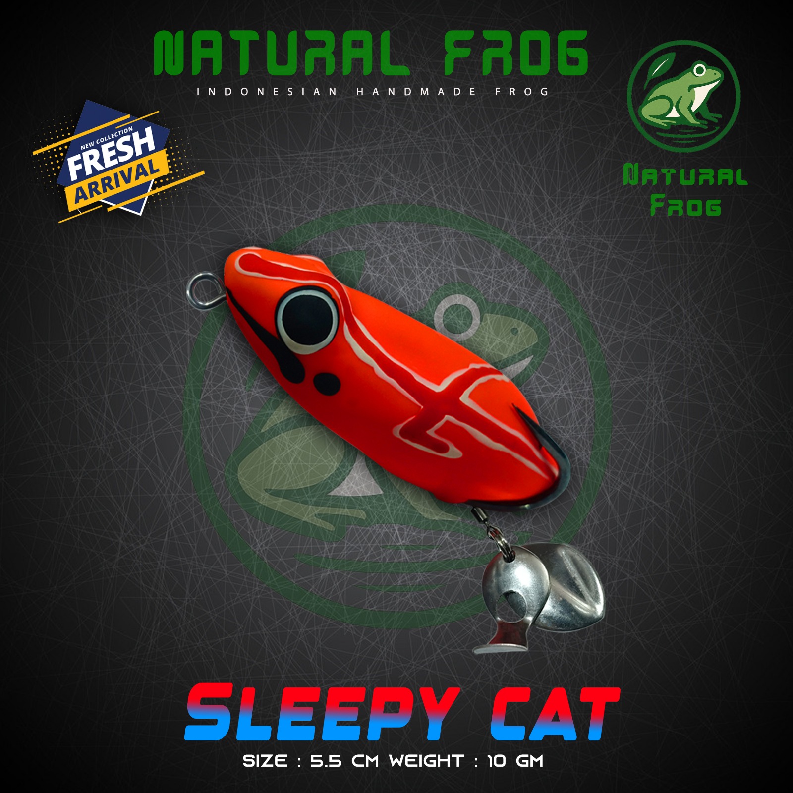 Natural Sleepy Cat Frog