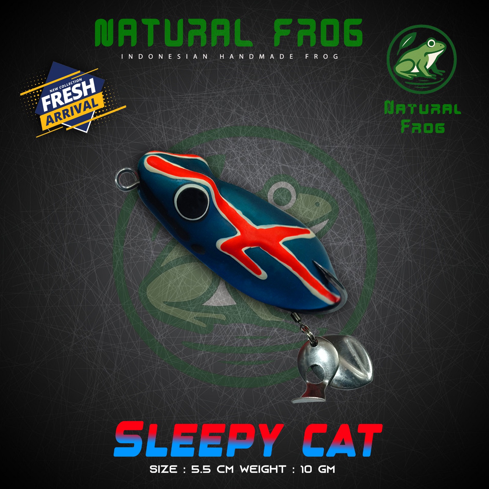 Natural Sleepy Cat Frog