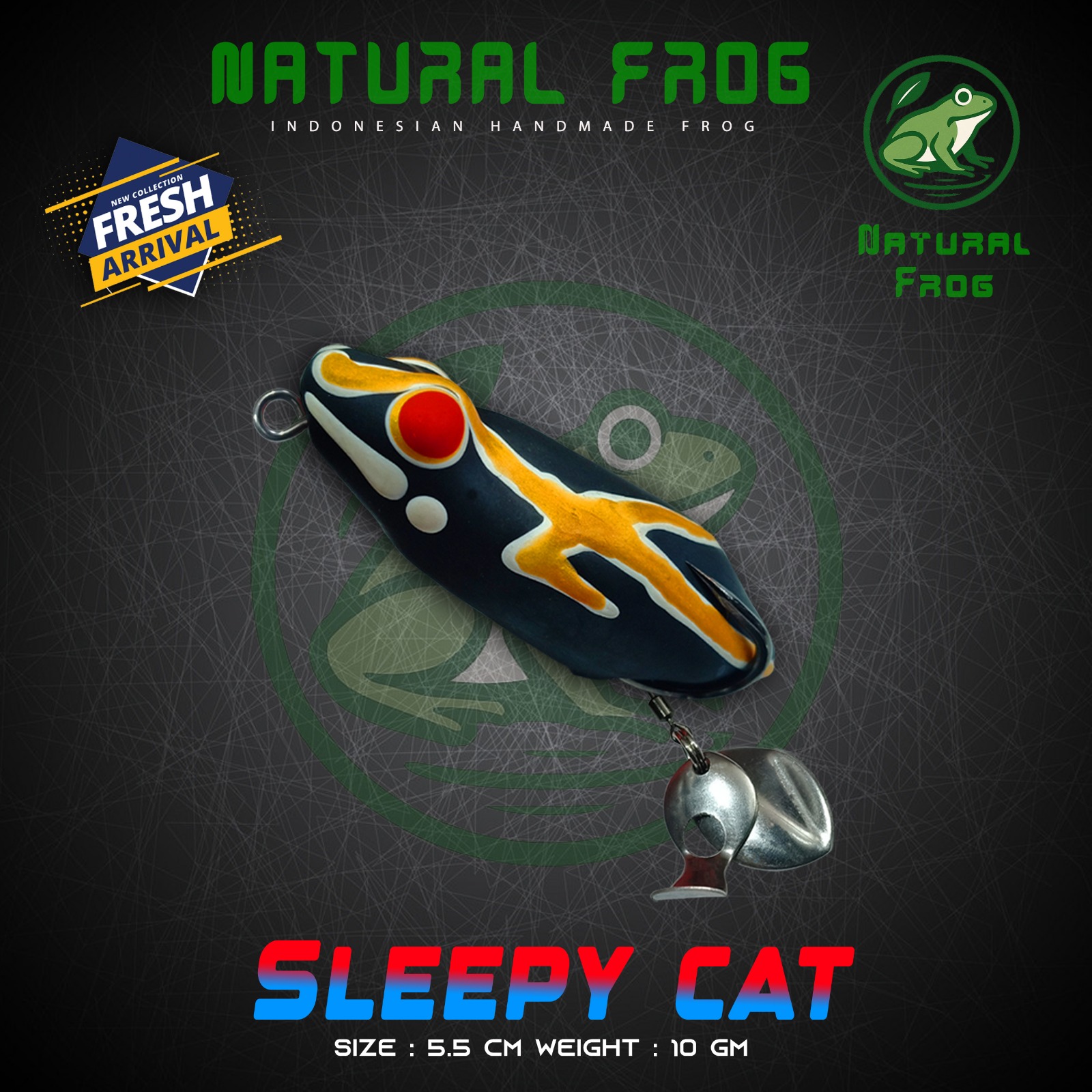 Natural Sleepy Cat Frog