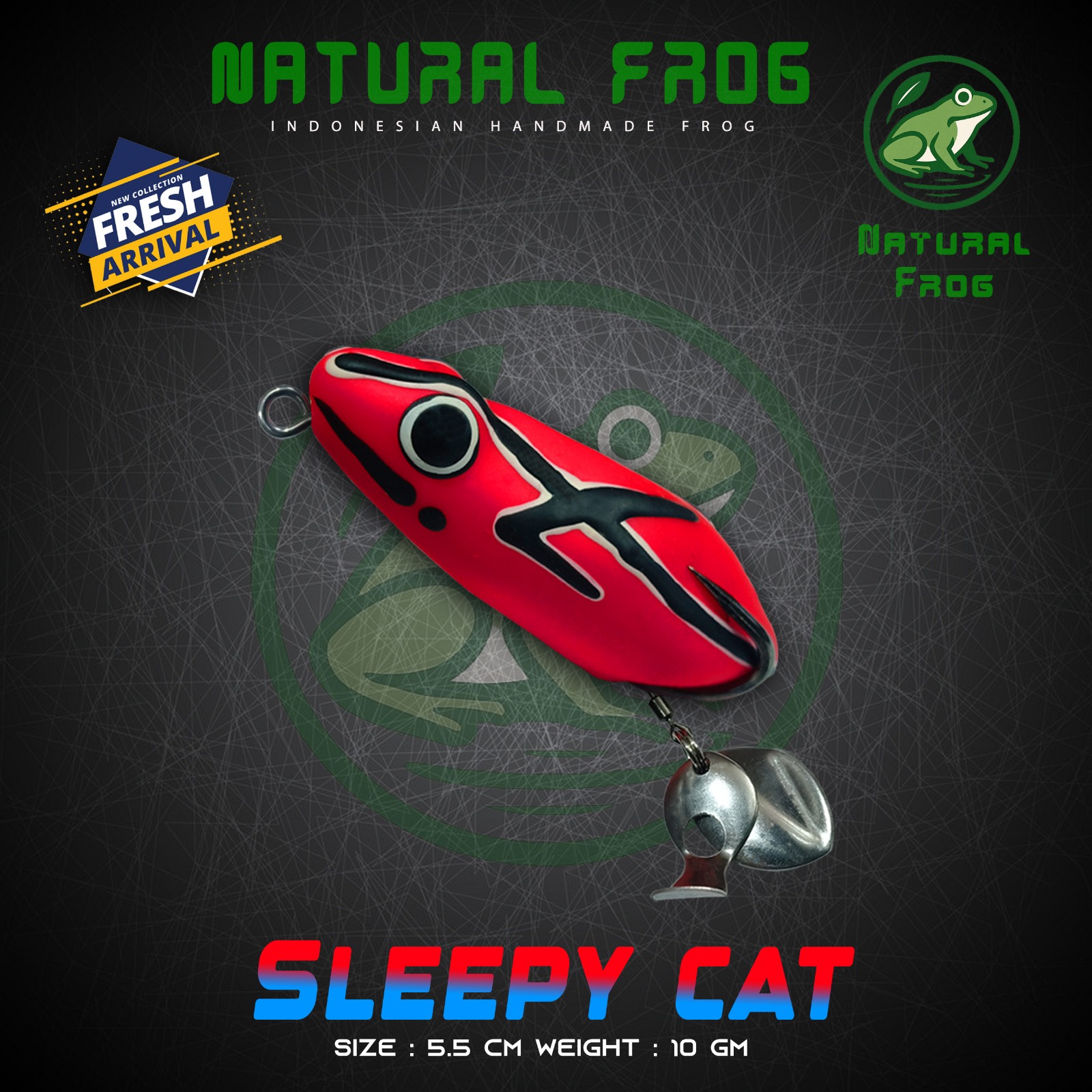Natural Sleepy Cat Frog