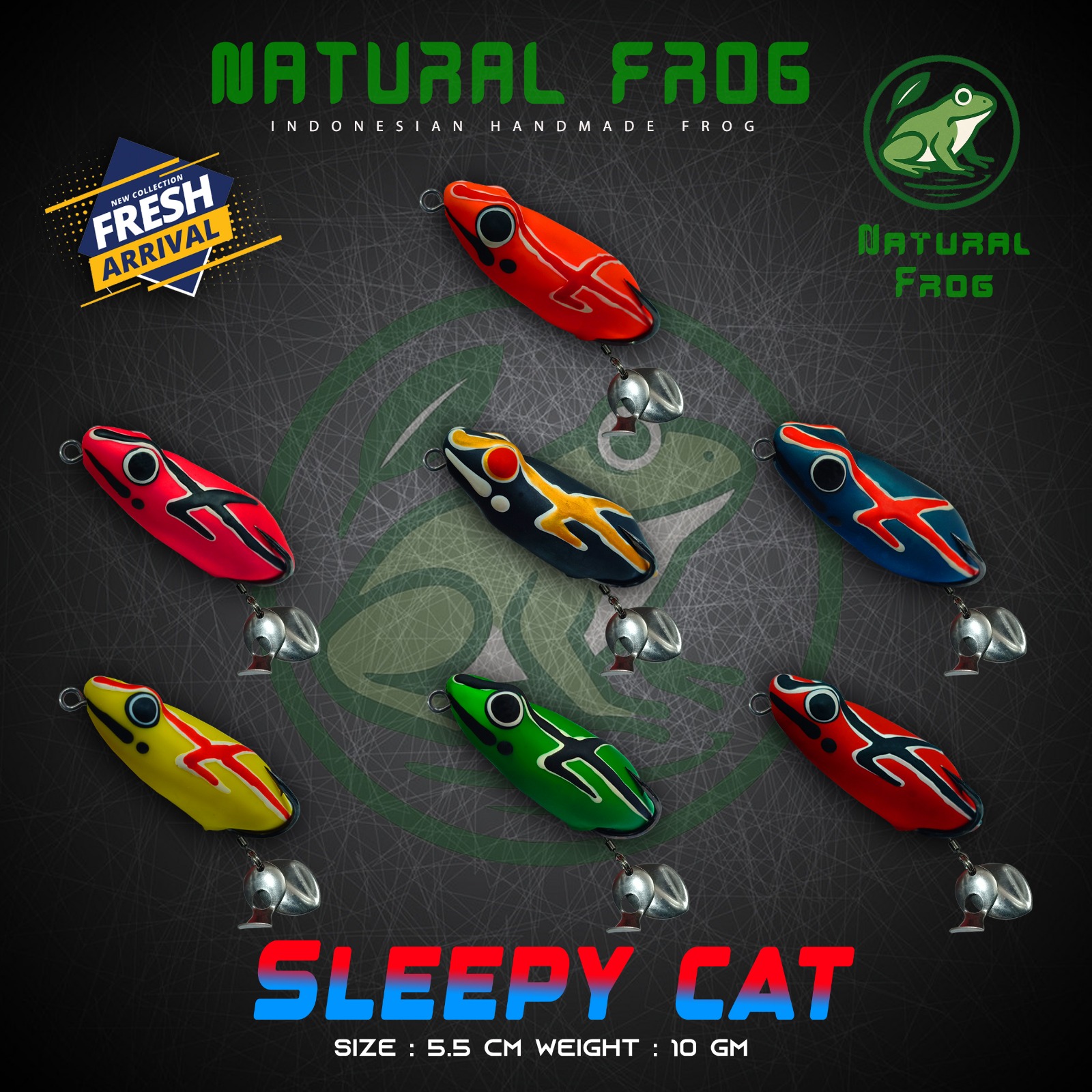 Natural Sleepy Cat Frog