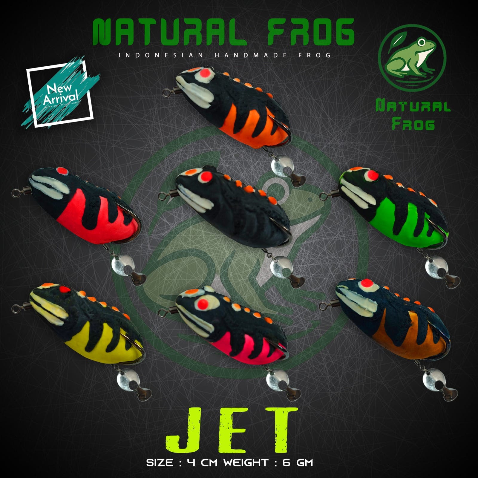 Natural Jet Frog