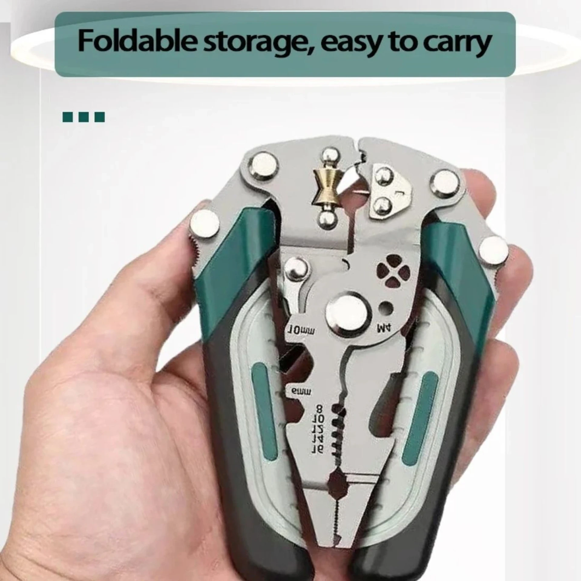 AMBDDED All in 1 Multifunction Stainless Steel Wire Stripper/Wire Crimping Tool PowerStrip Pro Wire Stripping and Crimping Tool Wire Cutter