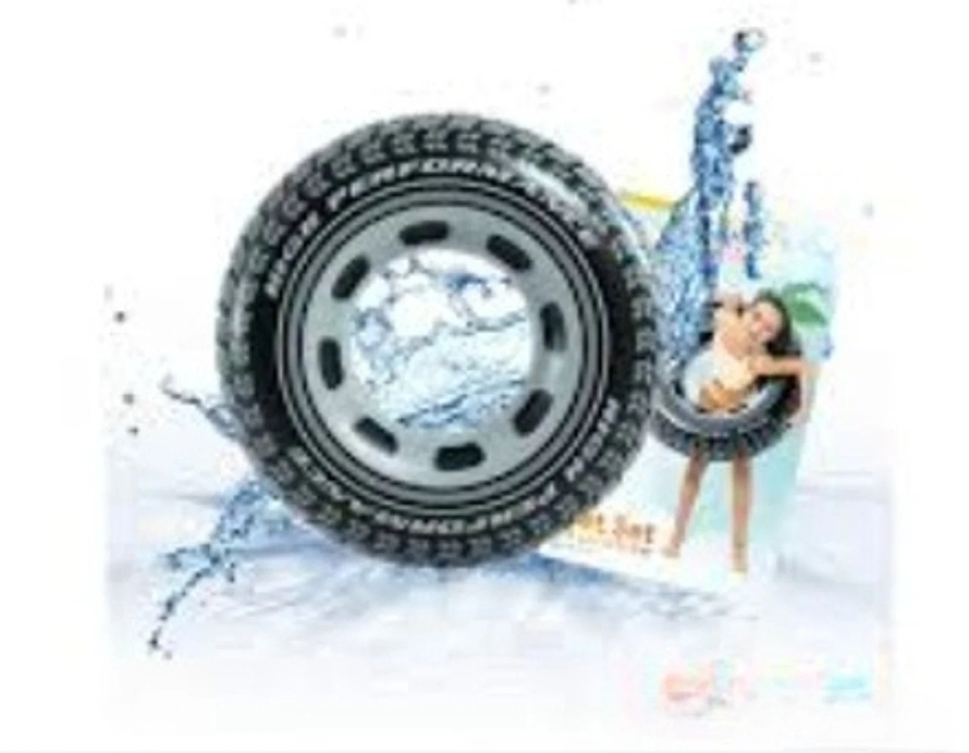 Tiny Tales Plastic Black Tyre Swimming Tube near Inflatable Swimming Safety Tube (Black) 9+